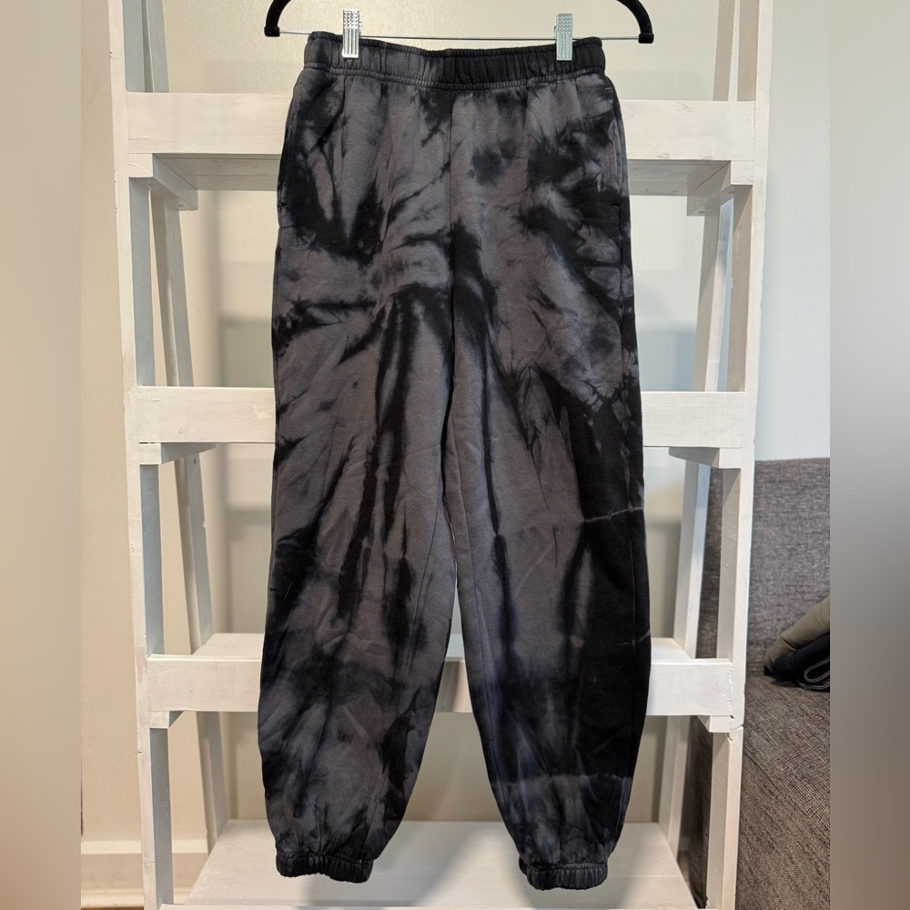 PacSun XS Black Tie-Dye Joggers Sweatpants